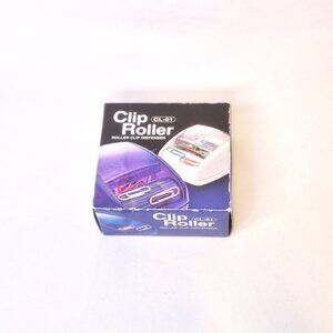 Clip Roller Clip Dispenser CL-01 Blue with bag of paper clips included